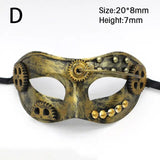 Steampunk Mask Phantom Masquerade Cosplay Ball Half Face Women Men Punk Costume Halloween Party Costume Props Decorate Accessory