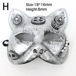 Steampunk Mask Phantom Masquerade Cosplay Ball Half Face Women Men Punk Costume Halloween Party Costume Props Decorate Accessory