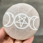 Natural Stones Witch Stone | Reiki Chakra Palm Stones | Crystals Healing Witches - Stones