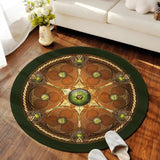 Celtic Viking Round Rug Floor Mat Tree of Life Round Carpet Yggdrasil Floor Mat Anti Slip Chair Mat for Children Kids Playmat| |