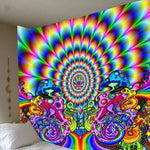 Psychedelic Dreamcatcher Moon Feather Tapestry Hippie Large Bohemian Mandala Tapestries Wall Cloth Carpet Ceiling Room Decor| |