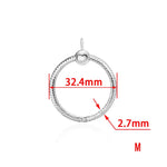 925 Sterling Silver Moment O Pendant Charm Fit Original Necklace Women DIY Charm Jewelry