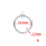 925 Sterling Silver Moment O Pendant Charm Fit Original Necklace Women DIY Charm Jewelry