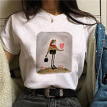 Clothes 90s Witch New Style Trend Short Sleeve Women T-shirts Cartoon Fashion Print Top Graphic Aesthetic Tshirt Female Tee - T-shirts