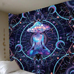 Psychedelic Dreamcatcher Moon Feather Tapestry Hippie Large Bohemian Mandala Tapestries Wall Cloth Carpet Ceiling Room Decor| |