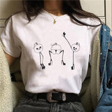 Clothes 90s Witch New Style Trend Short Sleeve Women T-shirts Cartoon Fashion Print Top Graphic Aesthetic Tshirt Female Tee - T-shirts