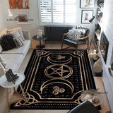 Triple Moon Goddess Rug and Carpet 3D Printing Hecate witch Home Decoration Living Room Bedroom Entrance Large Area Soft Carpet| |