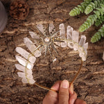 Raw crystal crown The sun goddess crystal Tiaras jewelry hair accessories sun headband photography props dress party gifts