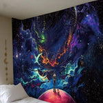 Psychedelic Dreamcatcher Moon Feather Tapestry Hippie Large Bohemian Mandala Tapestries Wall Cloth Carpet Ceiling Room Decor| |