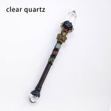 1PC Natural Amethyst Crystal Point Witch Wand Crystal Scepter Magic Wand Spirit Healing Gemstone Energy