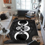 Triple Moon Goddess Rug and Carpet 3D Printing Hecate witch Home Decoration Living Room Bedroom Entrance Large Area Soft Carpet| |