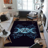 Triple Moon Goddess Rug and Carpet 3D Printing Hecate witch Home Decoration Living Room Bedroom Entrance Large Area Soft Carpet| |