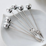 Light Luxury Nordic Bear Fruit Fork Set Stainless Steel Fruit Fork Storage Can Ceramic Cute Bear Fruit Fork Can Fruit Sign