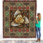 Viking Tattoo 3d Quilt Blanket For Kids Adults Bedding Throw Soft Warm Thin Office Blanket With Cotton Quilt Style-5 - Quilt