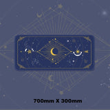 Magic Moon Star Purple Extra Large Kawaii Girl Gaming Mouse Pad Cute Xxl Desk Mat Water Proof Nonslip Laptop Desk Accessories - Desk Pads &amp; Blotters