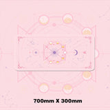 Magic Moon Star Purple Extra Large Kawaii Girl Gaming Mouse Pad Cute Xxl Desk Mat Water Proof Nonslip Laptop Desk Accessories - Desk Pads &amp; Blotters