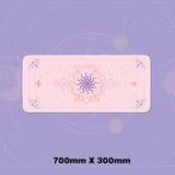 Magic Moon Star Purple Extra Large Kawaii Girl Gaming Mouse Pad Cute Xxl Desk Mat Water Proof Nonslip Laptop Desk Accessories - Desk Pads &amp; Blotters