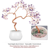 Luck Money Crystal Tree With Ceramics Base Natural Crystal Mineral Gemstone Craft Nordic Home Ornaments