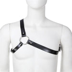 Fetish Gay Bdsm Leather Chest Harness Men Adjustable Sexual Body Bondage Cage Harness Belts Rave Gay Clothing For Adult Sex - Exotic Tanks