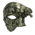 Steampunk Phantom Masquerade Cosplay Medieval Retro Mask Ball Half Face Men Punk Costume Halloween Party Costume Props