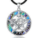 Tetragrammaton Necklace Wiccan Protection Amulet Pentacle Star Jewelry