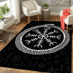 Viking Odin Wolf Rug Viking Norse Mythology Large Area Rugs Comfortable Carpet Rugs For Bedroom Printed Mat Bedroom Decor Carpet