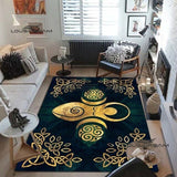 Triple Moon Goddess Rug and Carpet 3D Printing Hecate witch Home Decoration Living Room Bedroom Entrance Large Area Soft Carpet| |
