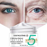 5 Seconds Retinol Anti-Wrinkle Cream Instant Anti Aging Firming Lifting Fade Fine Line Face Cream Moisturizing Nourish Skin Care