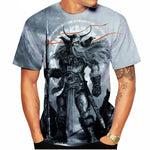 God of Odin 3D Digital Printing Shirt for Men's and Kid's 2022 Newest Unisex Custom All Over Print OEM and ODM Tops