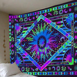 Psychedelic Dreamcatcher Moon Feather Tapestry Hippie Large Bohemian Mandala Tapestries Wall Cloth Carpet Ceiling Room Decor| |