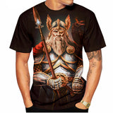 God of Odin 3D Digital Printing Shirt for Men's and Kid's 2022 Newest Unisex Custom All Over Print OEM and ODM Tops