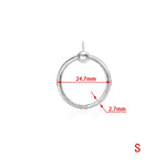 925 Sterling Silver Moment O Pendant Charm Fit Original Necklace Women DIY Charm Jewelry