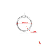 925 Sterling Silver Moment O Pendant Charm Fit Original Necklace Women DIY Charm Jewelry