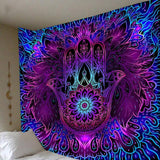 Psychedelic Dreamcatcher Moon Feather Tapestry Hippie Large Bohemian Mandala Tapestries Wall Cloth Carpet Ceiling Room Decor| |