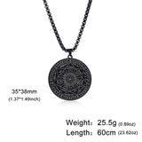 Celestial Guardians: Archangels Sigil Talisman Necklaces for Men and Boys - Stainless Steel Seal of Solomon Pendant Chains - Sacred Religious Amulet Jewelry