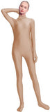 Adult Black Spandex Full Body Zentai Footed Jumpsuit Unisex Bodysuit Women Handed Unitard Skin Tight Halloween Costume