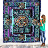 Viking Tattoo 3d Quilt Blanket For Kids Adults Bedding Throw Soft Warm Thin Office Blanket With Cotton Quilt Style-5 - Quilt