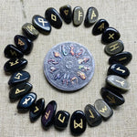 AAAA+Natural Rrose Crystal Rune Blacks Stone Irregular Divination Fortune-telling Healing Meditation Gift Collection