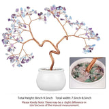 Luck Money Crystal Tree With Ceramics Base Natural Crystal Mineral Gemstone Craft Nordic Home Ornaments