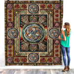 Viking Tattoo 3d Quilt Blanket For Kids Adults Bedding Throw Soft Warm Thin Office Blanket With Cotton Quilt Style-5 - Quilt