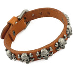 Leather Stud Charm Bracelet | Vintage Rock Punk Bracelet | 2022 New Vintage Rock Punk - Bracelets