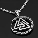 Viking Default Title Stainless Steel Valknut Necklace