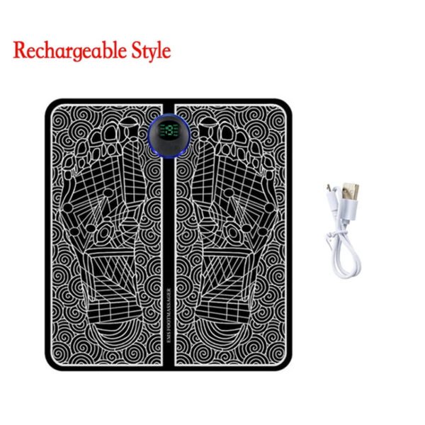 Smart Electric Foot Massager Pad Foldable EMS Muscle Stimulation Massage Mat Improve Blood Circulation Relief Pain Relax Feet