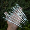 16cm Witch skull Hair Stick sword woman hair stick Hairpin Amulet Spirit Hair Jewelry For Women