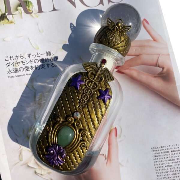 Natural Clear Quartz Crystal Sphere Lid Hot Selling Magic Glass Bottle Special Jewelry Gift For Decoration