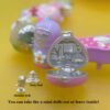 Baby And Ducky Polly Pocket Charm Bead With Mummy Baby Dolls For Pandora Bracelet Bangle European Jewelry 925 Sterling Silver
