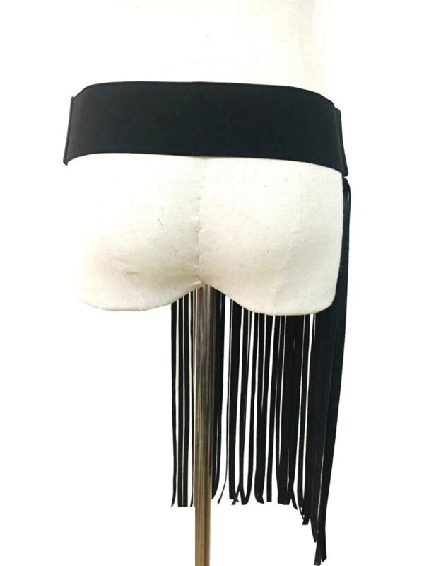 Women's New Medieval belt and American Punk Style Super-long fringed skirt and waistband