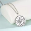 Vintage Talisman Tetragrammaton Pentagram of Solomon Pendant Wicca Necklace Gift