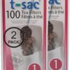 Modern Tea Filter Bags, Disposable Tea Infuser, Size 1, Set of 200 Filters - 2 Boxes - Heat Sealable, Natural, Easy to Use Anywhere, No Cleanup – Perfect for Teas, Coffee & Herbs - from