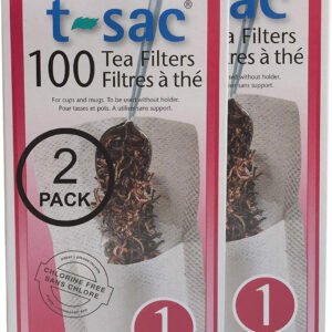 Modern Tea Filter Bags, Disposable Tea Infuser, Size 1, Set of 200 Filters - 2 Boxes - Heat Sealable, Natural, Easy to Use Anywhere, No Cleanup – Perfect for Teas, Coffee & Herbs - from